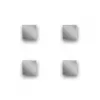 Zeller set magneți cub 4 piese gri ferită 10mm magneți birou 11190