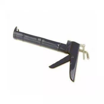 Pistol manual pentru cartușe Brüder Mannesmann pentru cartușe de 310 ml cu închidere cu clemă, albastru/argintiu