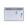 Tablie de planificare ZELLER 60 x 40 cm, whiteboard magnetic cu ștergere uscată, cu ramă de aluminiu 11515