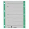 File de separare din carton A4 LEITZ 16523055, verde, 25 file, perforare universală 11 găuri, 160 g/m²