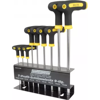 Set de chei cu profil T Brüder Mannesmann 9 piese M18166 (M18166)