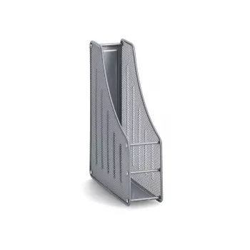 ZELLER MESHLINE Silver Metal Mesh Standing Magazine File DIN A4/C4 17700