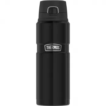 Sticlă termos izolată în vid THERMOS Stainless King 700 ml, neagră 4010233070
