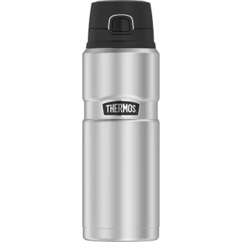 Sticlă termos izolată în vid THERMOS Stainless King 700 ml, neagră 4010233070