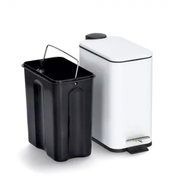 Zeller 18960 Waste Bin 5.0 L, White