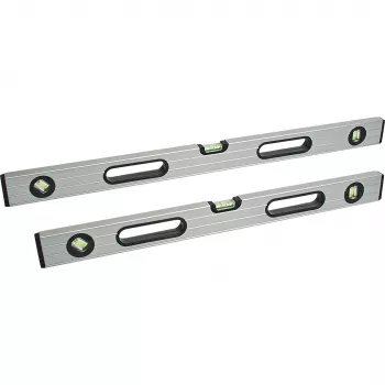 Nivelă cu bulă de aer BRÜDER MANNESMANN 600 mm, 3 fiole, aluminiu 80860
