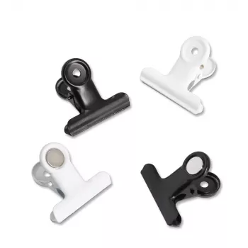 Zeller Magnetic Clips Black Metal 4.0 x 1 Set (11264)