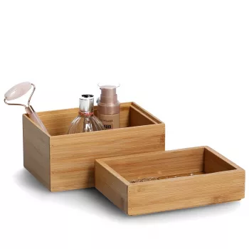 Zeller Natural Organizer Boxes 17 x 12 x 12 cm (13319)