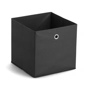 Zeller 14113 Non-Woven Storage Box, 30 L, 32 x 32 x 32 cm, Black