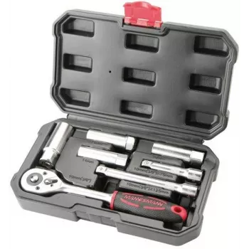 Set de chei tubulare pentru bujii Brüder Mannesmann M00174, 7 piese, 3/8 inch