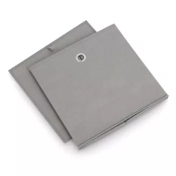 Zeller 14110 Non-Woven Storage Box, 30 L, 32 x 32 x 32 cm, Grey