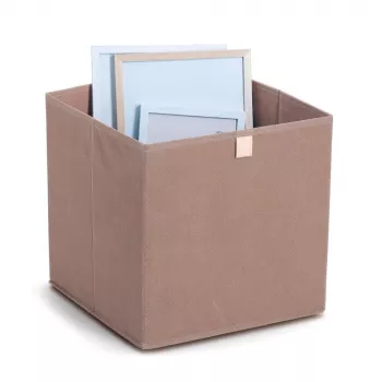 Zeller Mocca Cube Storage Box 32 x 32 x 32 cm with Lid and Handle 14541