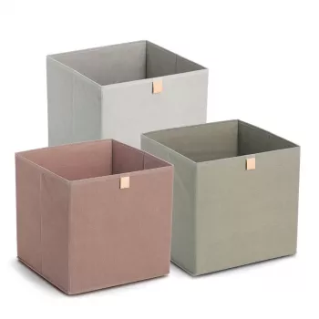 Zeller Mocca Cube Storage Box 32 x 32 x 32 cm with Lid and Handle 14541