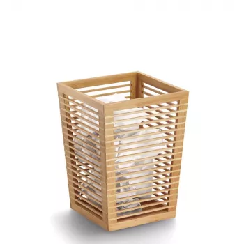 Zeller 15204 Waste Paper Bin, Brown