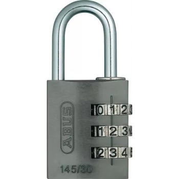 Lacăt ABUS 466229 din alamă masivă, cu etrier din oțel călit, 30 mm, cu chei diferite, 2 chei