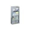 Dulap pentru medicamente ZELLER 57x27x12 cm, oțel inoxidabil, cu încuietoare, 2 rafturi, montaj pe perete (99193)