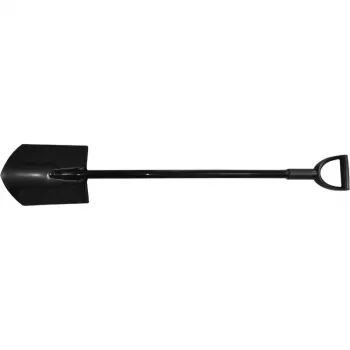 Lopată din metal BRÜDER MANNESMANN M63120, 1180 mm, neagră, pentru decuparea gazonului și tăierea rădăcinilor