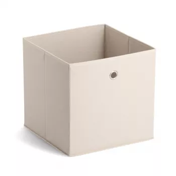 ZELLER Non-Woven Fabric Storage Box Beige 27L Foldable Cube 14111