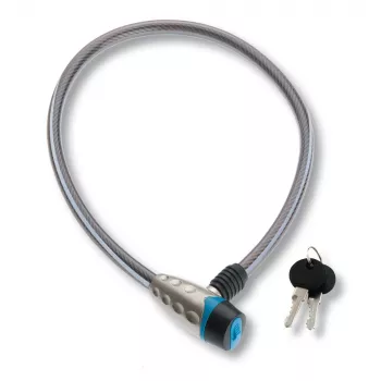 BURG WÄCHTER Antifurt cu cablu pentru bicicletă 650 80 Reflex, 800 mm, negru cu benzi reflectorizante 34100