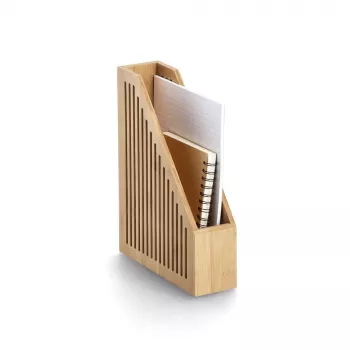 Zeller 15203 Bamboo Magazine File Holder, Brown, DIN A4