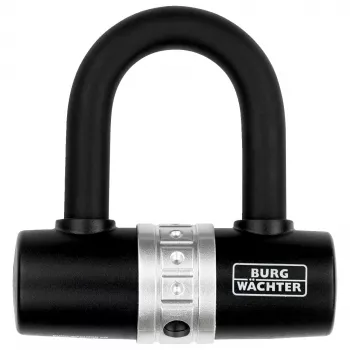 Lacăt tip U pentru bicicletă BURG WÄCHTER 1480 HB, negru, etrier 14 mm, lățime 43 mm, înălțime 55 mm 1471
