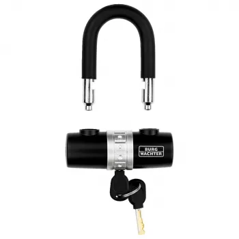 Lacăt tip U pentru bicicletă BURG WÄCHTER 1480 HB, negru, etrier 14 mm, lățime 43 mm, înălțime 55 mm 1471