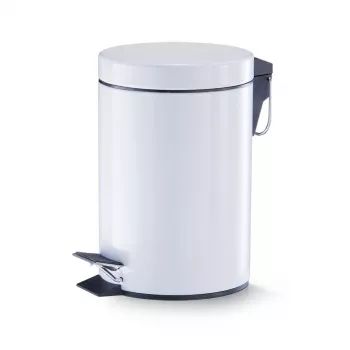 Zeller Pedal Bin 3 L, White (18208)