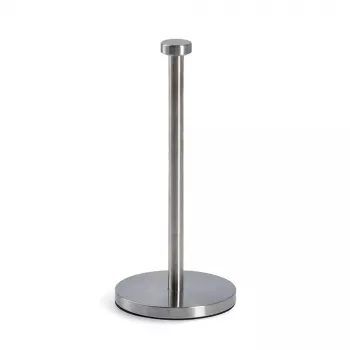 ZELLER Maila Stainless Steel Paper Towel Holder with Roll, Silver 27242