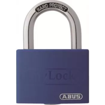 Lacăt din aluminiu ABUS myLock T65AL/40 albastru cu etrier din oțel călit 802829