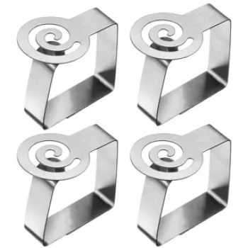 WESTMARK Tablecloth Clips Silver, 4 Pieces (64292260)