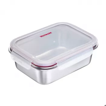 Westmark Rondo Stainless Steel Food Storage Container, 1.3 L, Silver 23682270