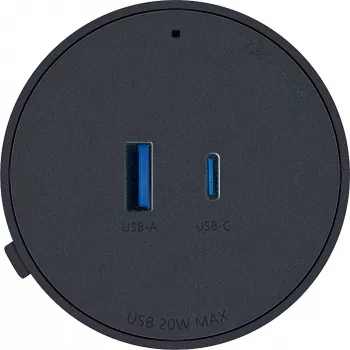 Adaptor USB Schwaiger pentru șină de curent modulară, negru (MSPS0310)