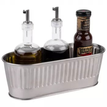 APS UTENSILO Cutlery Container, Stainless Steel 18/10, Matte Polished, Stackable, Dishwasher Safe, 1 Piece 11752
