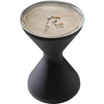 Scrumieră de podea APS DIABOLO 574 din oțel galvanizat, 60 cm înălțime, 40 cm diametru, 1,5 kg nisip inclus