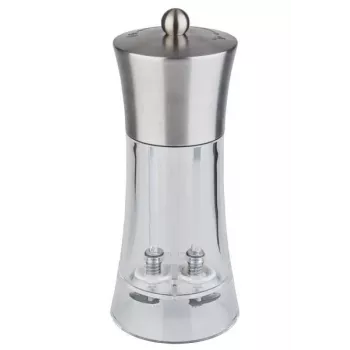 APS 40545 2-in-1 Salt and Pepper Mill 18.5 cm Stainless Steel Acrylic
