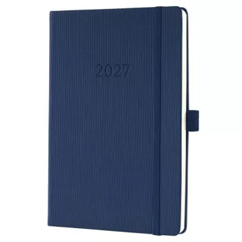 Calendar de birou SIGEL Conceptum 2027 albastru închis A5 planificator săptămânal C2762