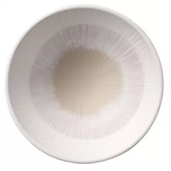 Bol de servire rotund APS BLUSH 160 mm bej melamină stivuil rezistent la mașina de spălat vase 85508