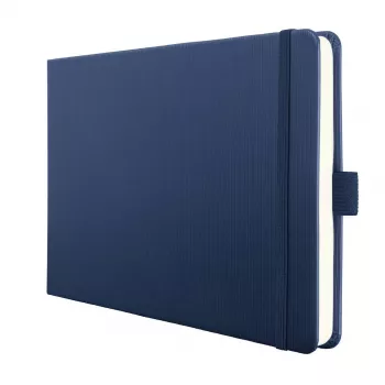 Caiet SIGEL Conceptum A5 format landscape cu puncte, albastru închis, copertă rigidă, 132 pagini CO207