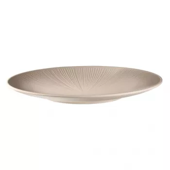 APS NERO Flat Dinner Plate 330 mm Sand Melamine Stackable Dishwasher Safe Heat Resistant (85405)