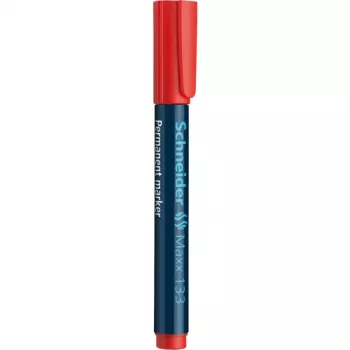 Marker permanent Schneider Maxx 133 cu vârf daltă roșu 113302