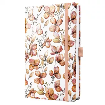 Caiet SIGEL Jolie Clover Blush A5 cu linii, copertă rigidă, 174 pagini, caise/coral/roșu JN363