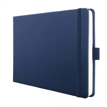 Caiet SIGEL Conceptum® A5 format landscape fără linii, copertă rigidă albastru închis, 132 pagini (CO203)