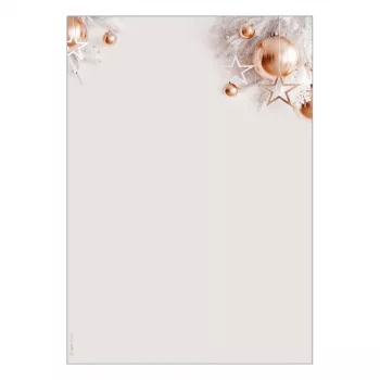 Hârtie de scrisori de Crăciun SIGEL DP429 A4 90 g/m² 100 file motiv roz-auriu
