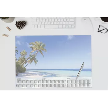 Suport de birou din hârtie Sigel H6470 Palm Beach 59,5 x 41 cm 2026-2028 30 file