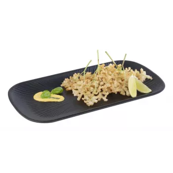 Tavă APS NERO GN 1/3, 325 x 176 x 25 mm, melamină neagră, stivabilă, rezistentă la mașina de spălat vase 85280