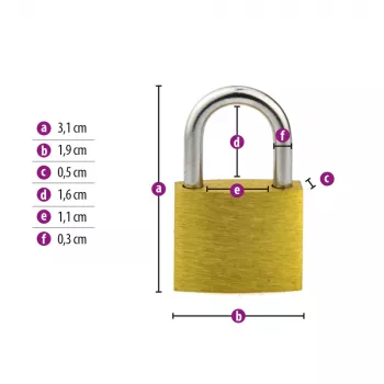 E+P WHZ3 Padlock for E+P Wall Mounts