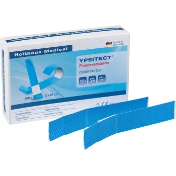 Plasture pentru degete Holthaus Medical YPSITECT 40602, albastru, 2,0 x 12,0 cm, 100 buc.