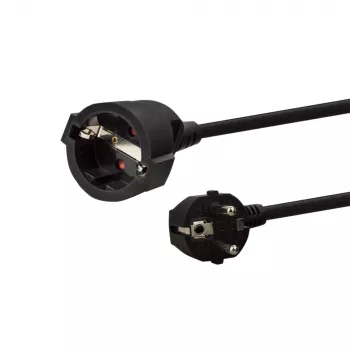 E+P Schuko Extension Lead SV 12 10m Black - 1 Socket