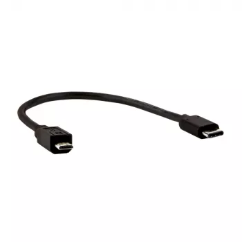 Cablu E+P CC 324/02 USB 3.1, 0,2 m, USB-C la Micro-B, negru 0000853270