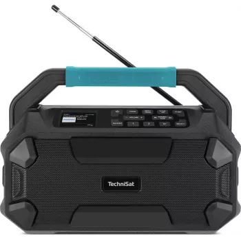 Radio de șantier TechniSat VIOLA 231 OD DAB+ și FM cu Bluetooth, protejat la stropire IPX4, negru